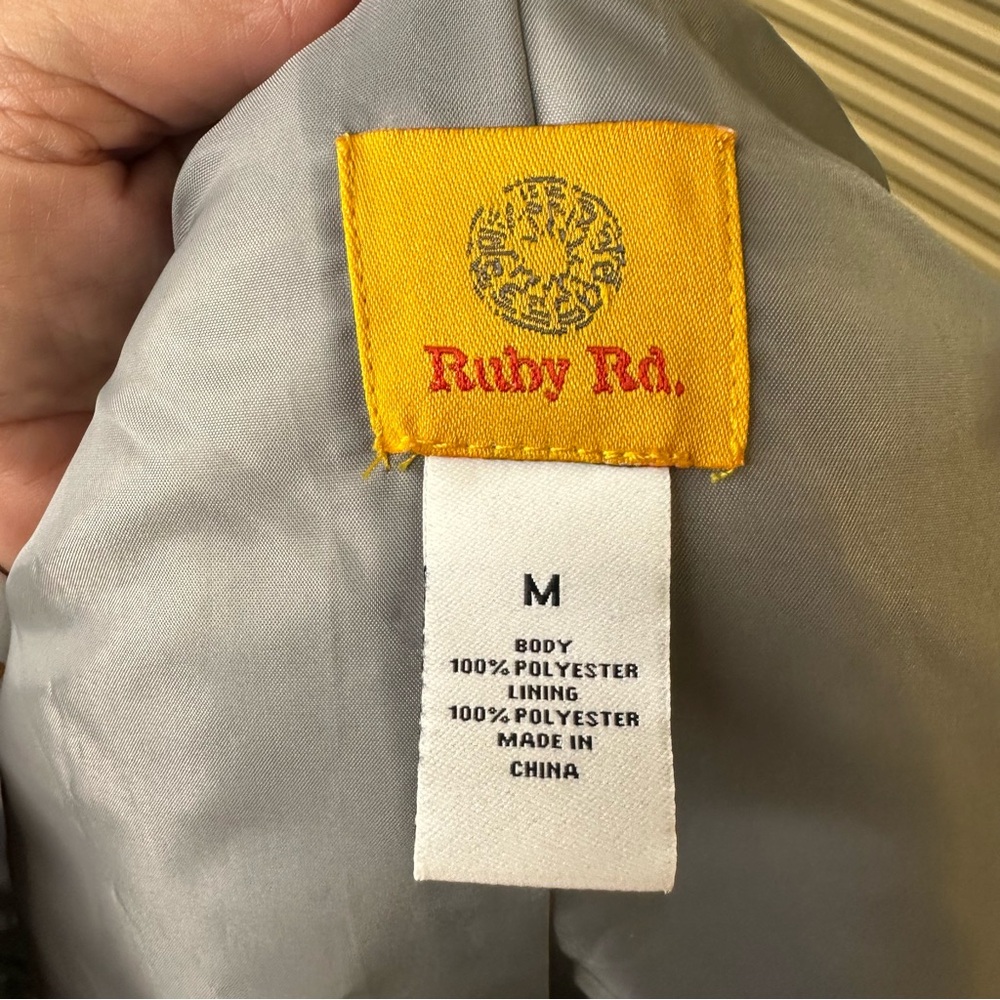 Ruby Rd. Quilted Gray‎ Vest - Picture 5 of 5